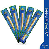Peelu Miswak 6 Inch (Pack of 5)