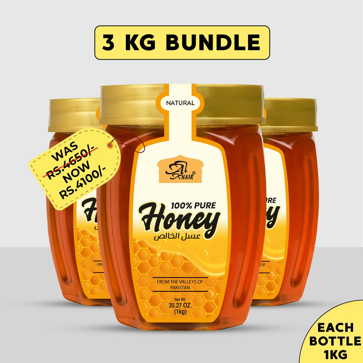 Natural Honey - 3KG Bundle