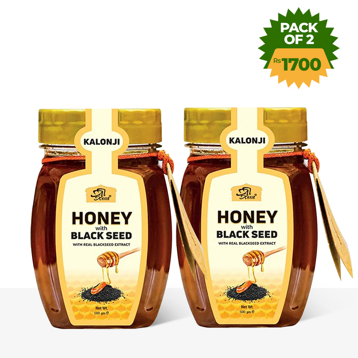 Twin Pack Kalonji Honey ( 500gm Bottles )