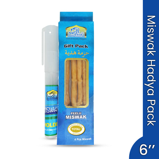 Miswak Gift Pack - 4 Miswaks with a Pen Shaped Holder