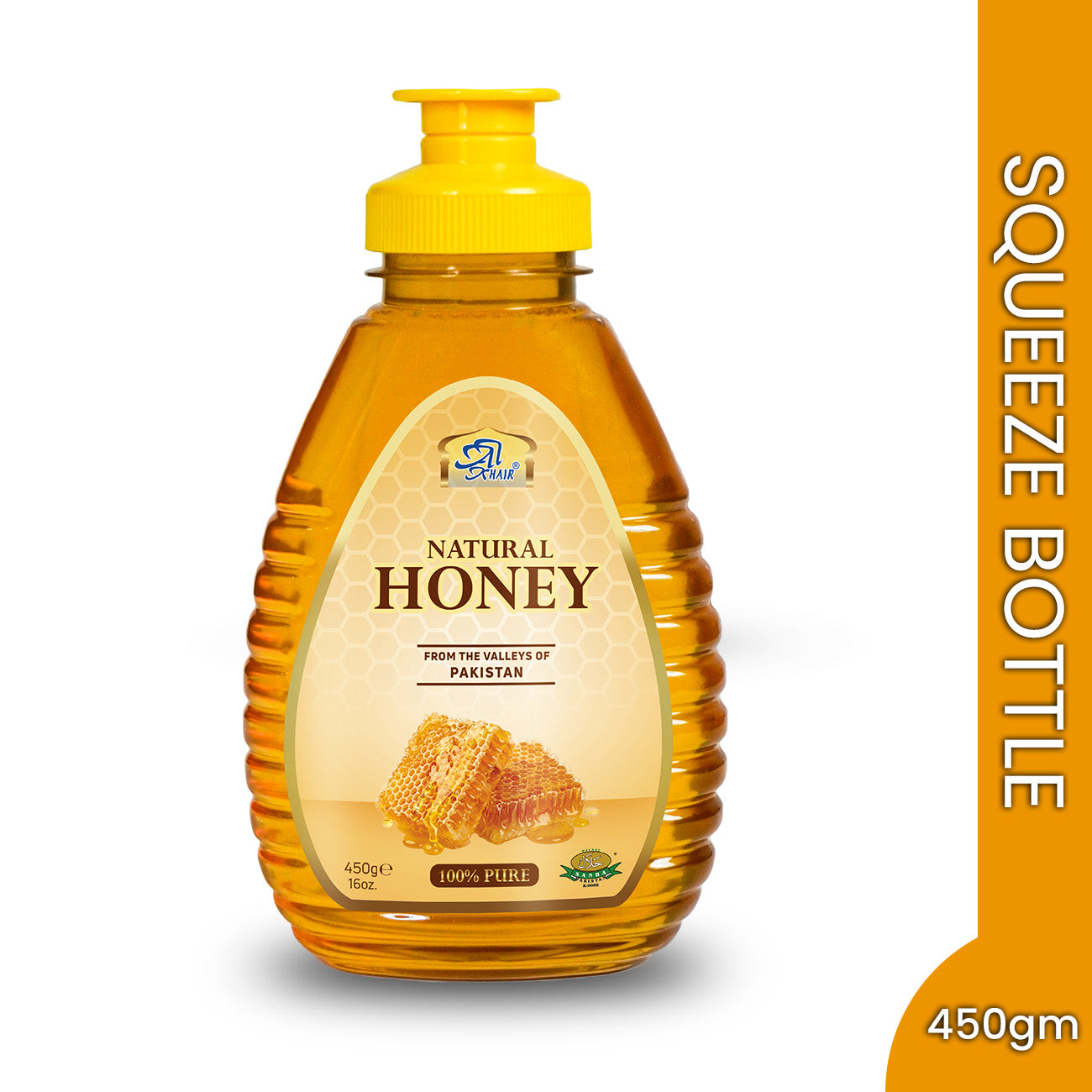 Natural Honey (Squeeze Bottle) 450gm