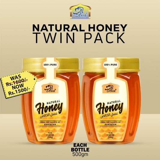 Acacia Honey Twin Pack ( 500gm Bottles )