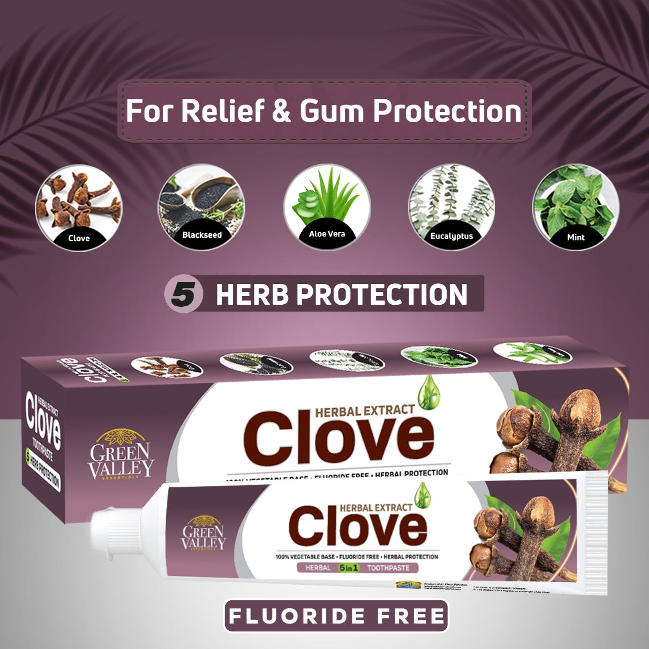 Clove Toothpaste - 185gm – AL Khair Premium Natural Products