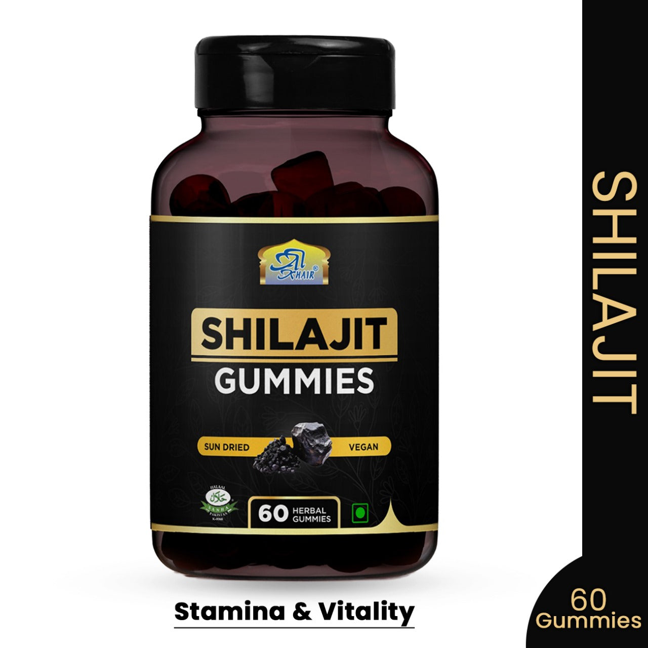 Shilajit Gummies | Cold Pressed | Jar of 60 Gummies