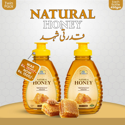 Acacia Honey Twin Pack ( 450gm Squeeze Bottle )