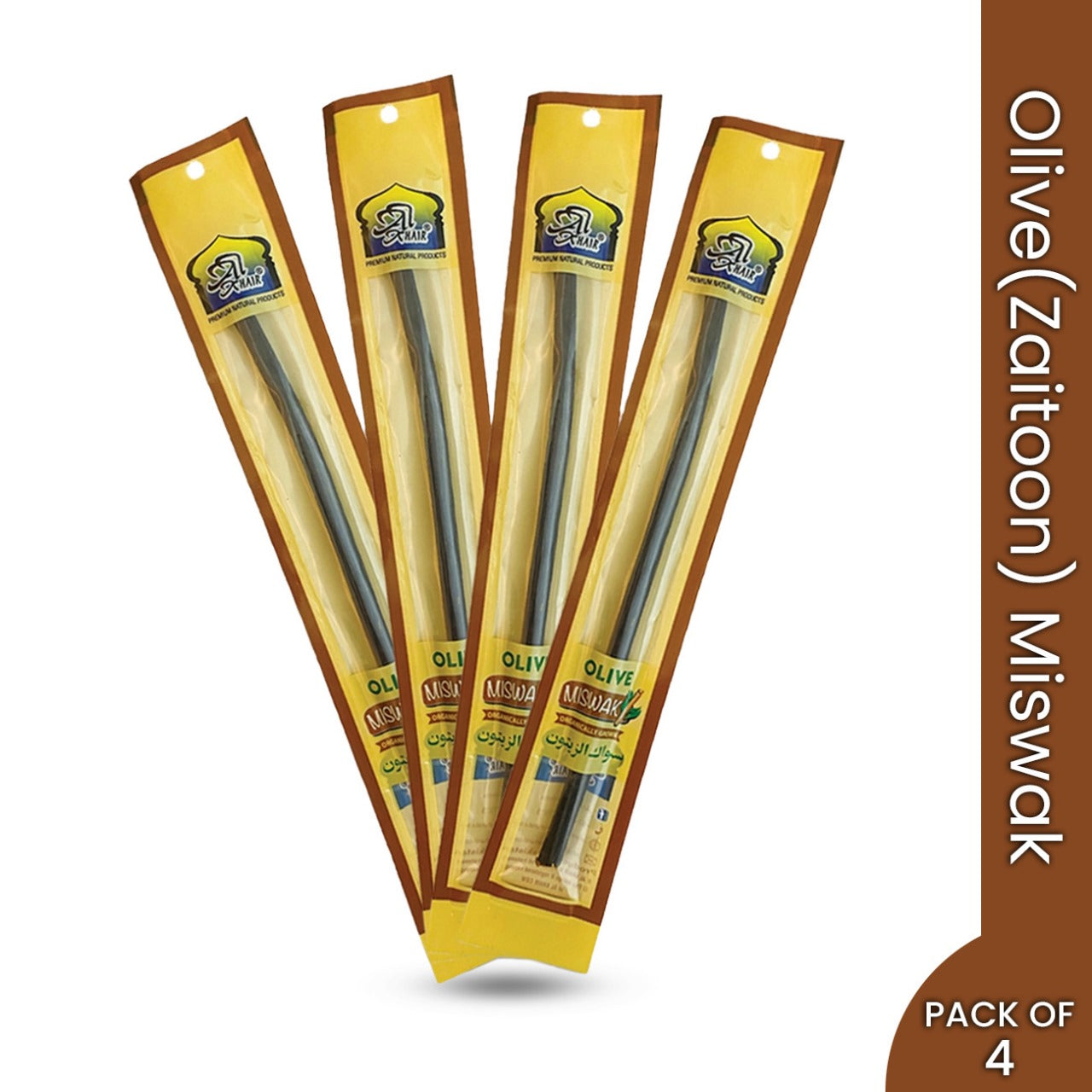 Organic Olive Miswak  (Pack of 4)