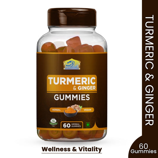 Turmeric & Ginger Gummies | Cold Pressed | Jar of 60 Gummies